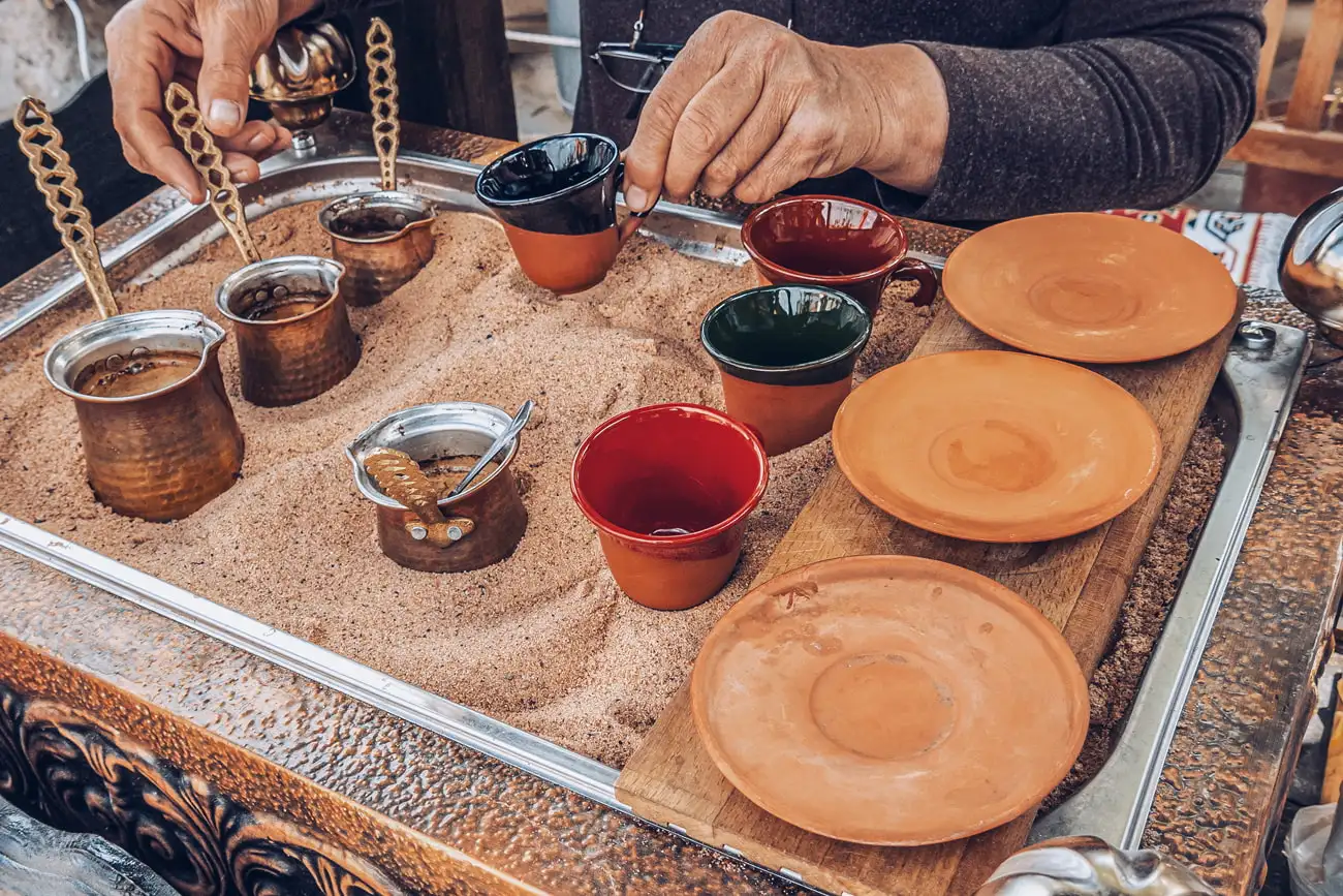 Traditional Turkish Coffee Preparation