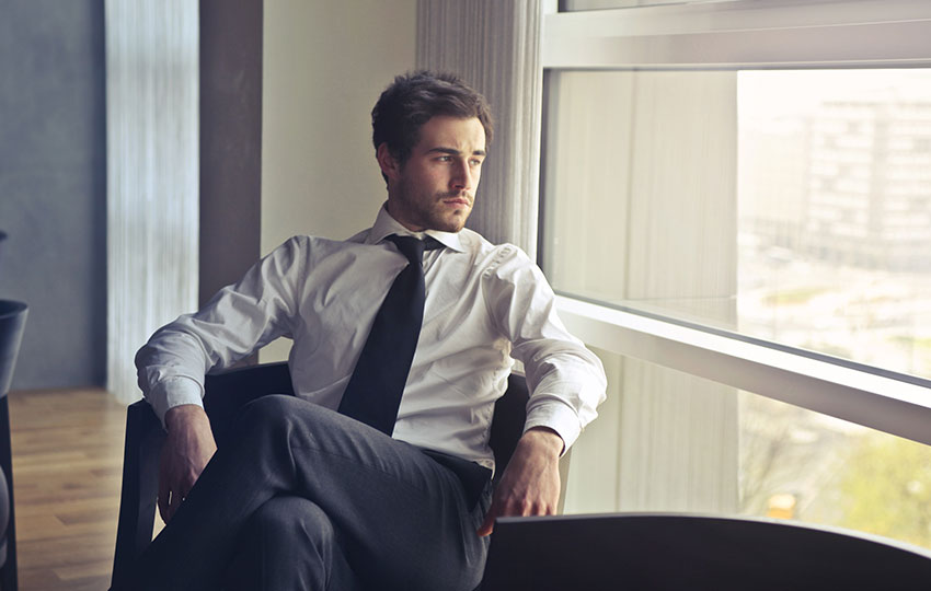 Businessman qualities.